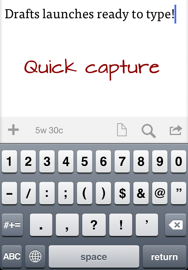Drafts iPhone Drafts iPhone